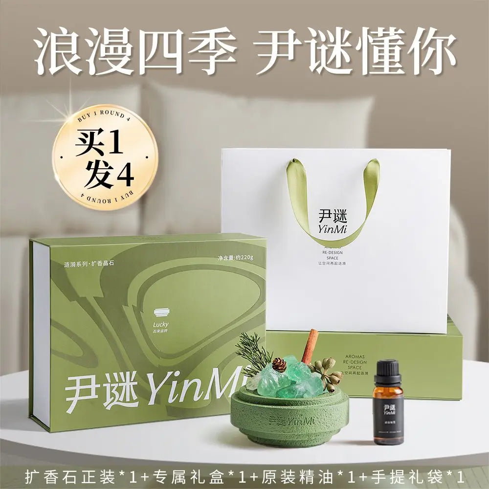 Non-fire Essential Oil Crystal Diffuser Stone Advanced Birthday Gift Home Creative Indoor Lasting Fragrance Aroma Stone Diffuser