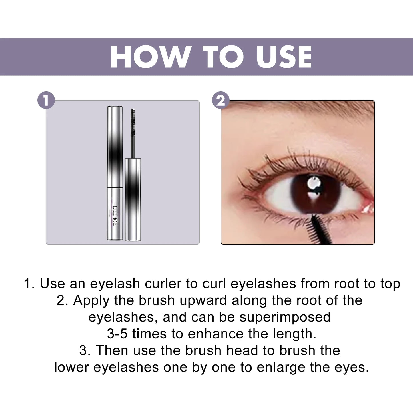 Waterproof Mascara Lengthening Black