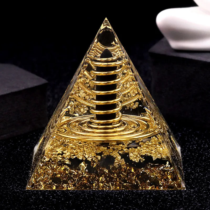 Crystal Stone Energy Pyramid Ornament