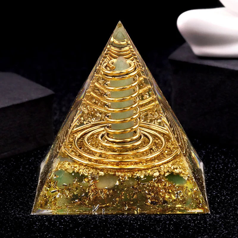 Crystal Stone Energy Pyramid Ornament