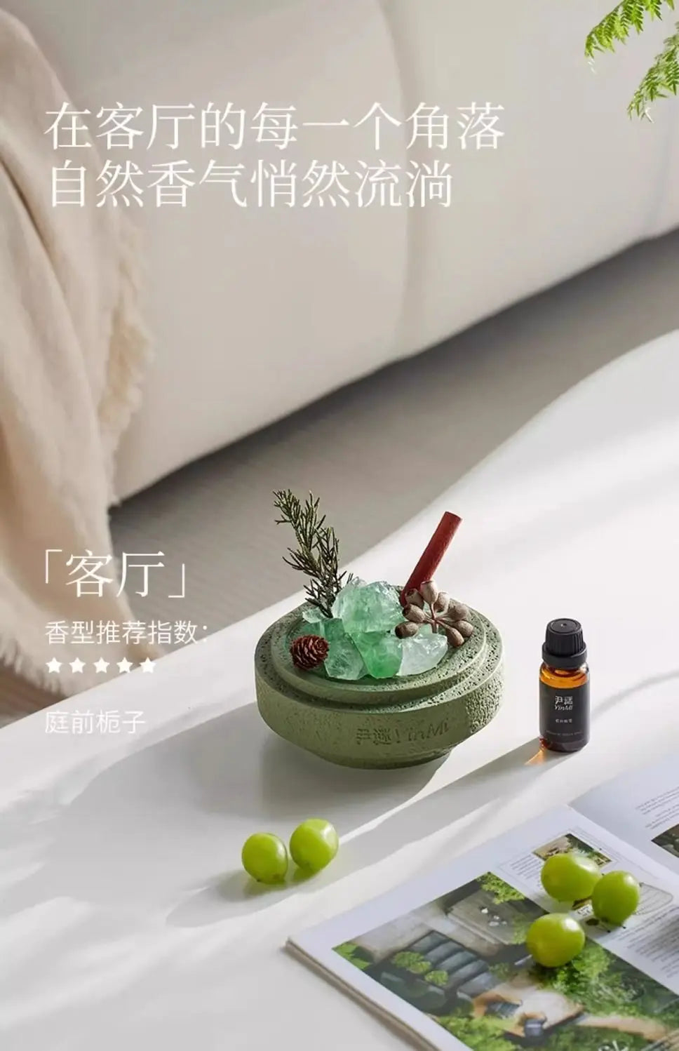 Non-fire Essential Oil Crystal Diffuser Stone Advanced Birthday Gift Home Creative Indoor Lasting Fragrance Aroma Stone Diffuser