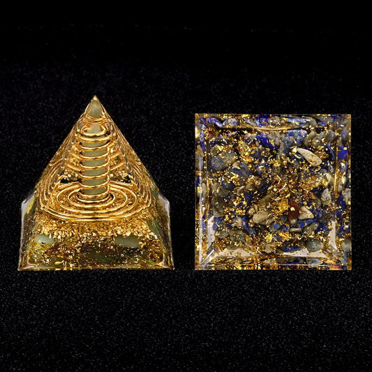 Crystal Stone Energy Pyramid Ornament