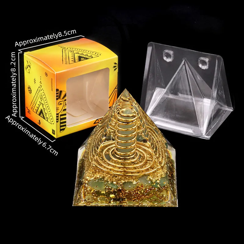 Crystal Stone Energy Pyramid Ornament