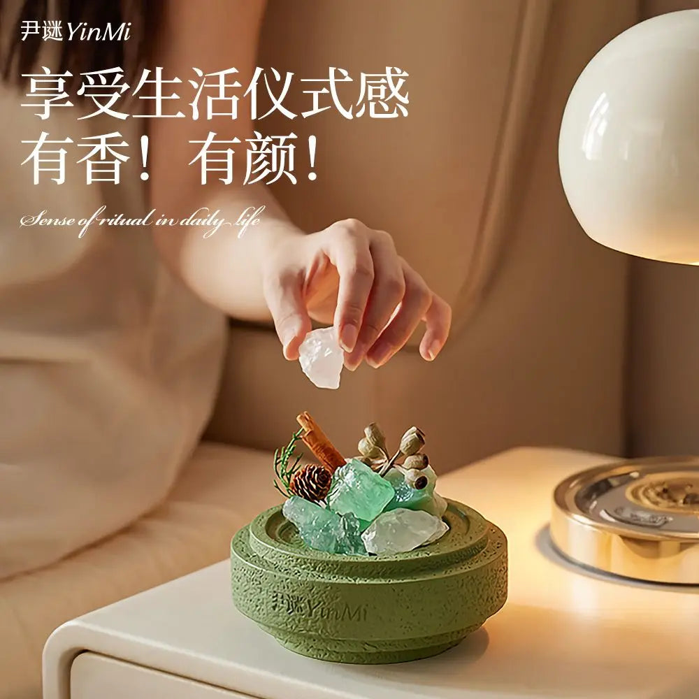 Non-fire Essential Oil Crystal Diffuser Stone Advanced Birthday Gift Home Creative Indoor Lasting Fragrance Aroma Stone Diffuser