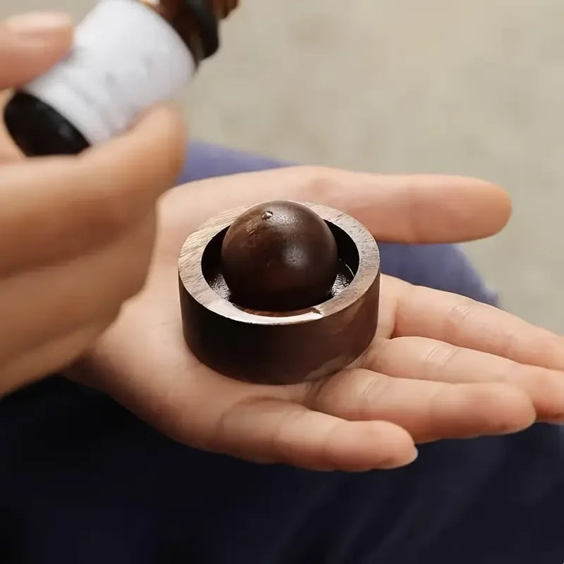 Natural Wooden Spherical Diffusers incense burner Ideal for Bedroom Car Decor Bedroom Fragrance Essential Oil Diffuser