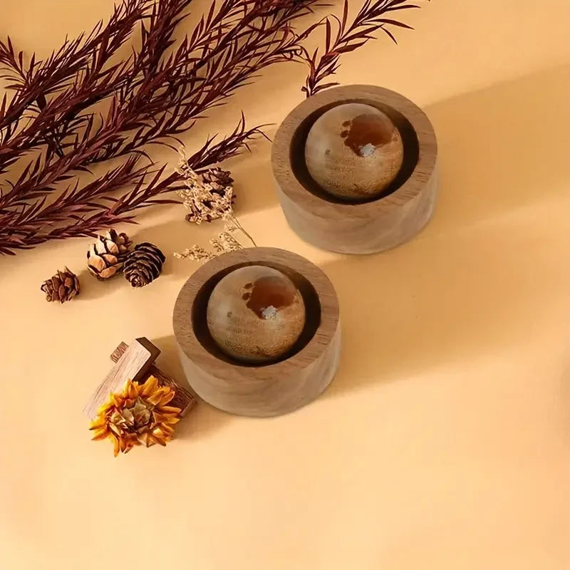 Natural Wooden Spherical Diffusers incense burner Ideal for Bedroom Car Decor Bedroom Fragrance Essential Oil Diffuser
