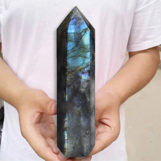 Natural Labradorite Original Point Tower