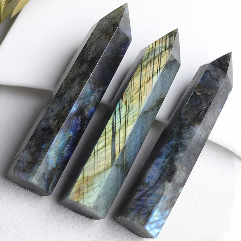 Natural Labradorite Original Point Tower